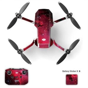 adesivo dji mini 2 2se 4k Cosmos Scarlet
