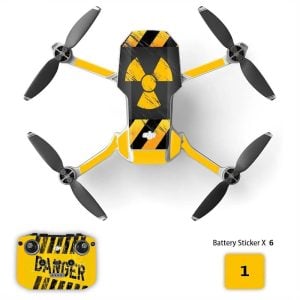 adesivo dji mini 2 2se 4k Pericolo Radioattivo