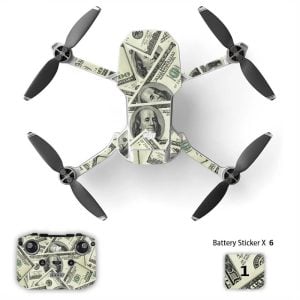 adesivo dji mini 2 2se 4k Dollar Bill
