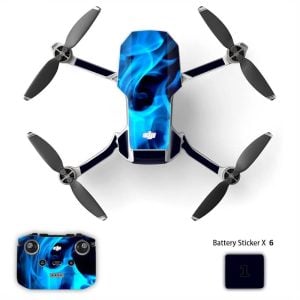 adesivo dji mini 2 2se 4k Fumee Azur