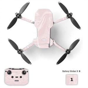 adesivo dji mini 2 2se 4k Marbre Rose