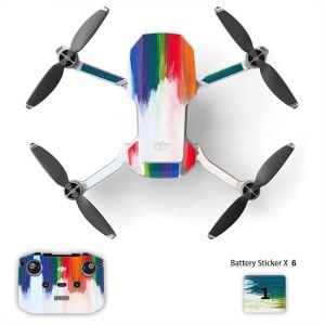 adesivo dji mini 2 2se 4k Rainbow Brush