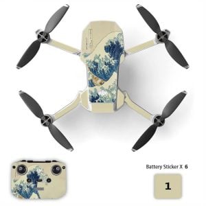 adesivo dji mini 2 2se 4k Vague Nipponne