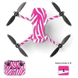 adesivo dji mini 2 2se 4k Zebre Rose