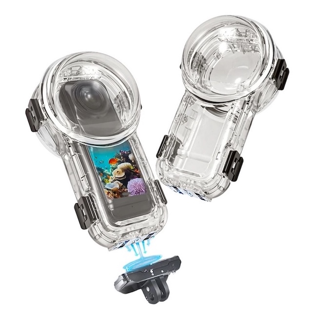 insta360 x5 60m magnetic invisible diving case 1