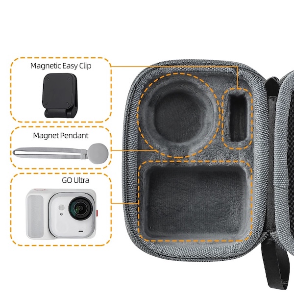 Sac De Transport Portable Pour La Caméra D'action Insta360 GO 2 Sac De Rangement étui De