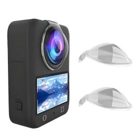Lot De 2 Protections D'objectif Pour DJI Osmo 360 - Antichoc, Antirayures, Montage Facile - Plastique Résistant Léger