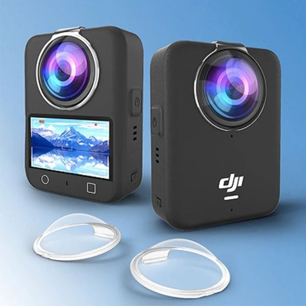 CYNOVA Support Silicone Et Protection Écran Pour DJI Osmo 360 – Base Antidérapante, Verre Trempé 9H, Kit Complet