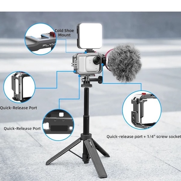 gabbia metallica di protezione insta360 go ultra 2