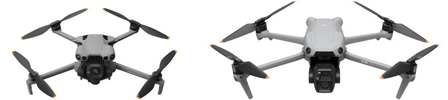 DJI Mini 5 Pro vs Air 3S: diseño
