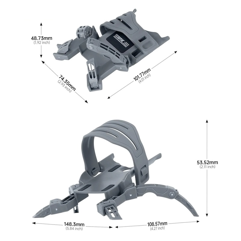 rehausseur train atterrissage pliable spider 20mm dji mini 5 pro 6