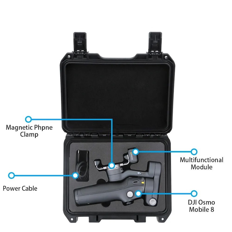 Waterproof shockproof case for DJI Osmo Mobile 8 - Maison Du Drone