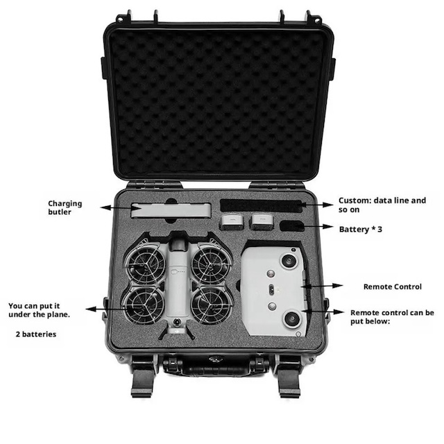 Funda De Transporte Para DJI Neo, Bolsa EVA Acolchada Compatible Con Controladores RC-N3 Y RC-N2