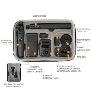 bag bandouliere sunnylife grande capacite dji osmo action 6 3