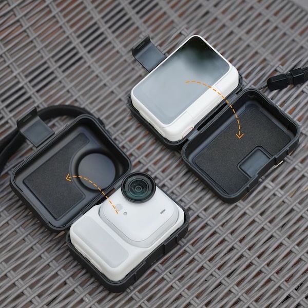 funda protectora compacta correa de muñeca insta360 go ultra 3