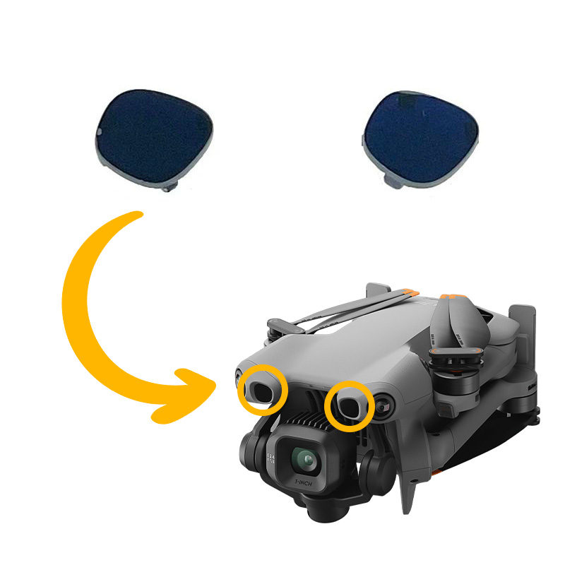 cubierta radar izquierda derecha dji mini 5 pro 1