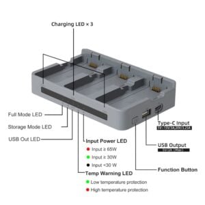 hub charge rapide triple batteries dji neo 2 3
