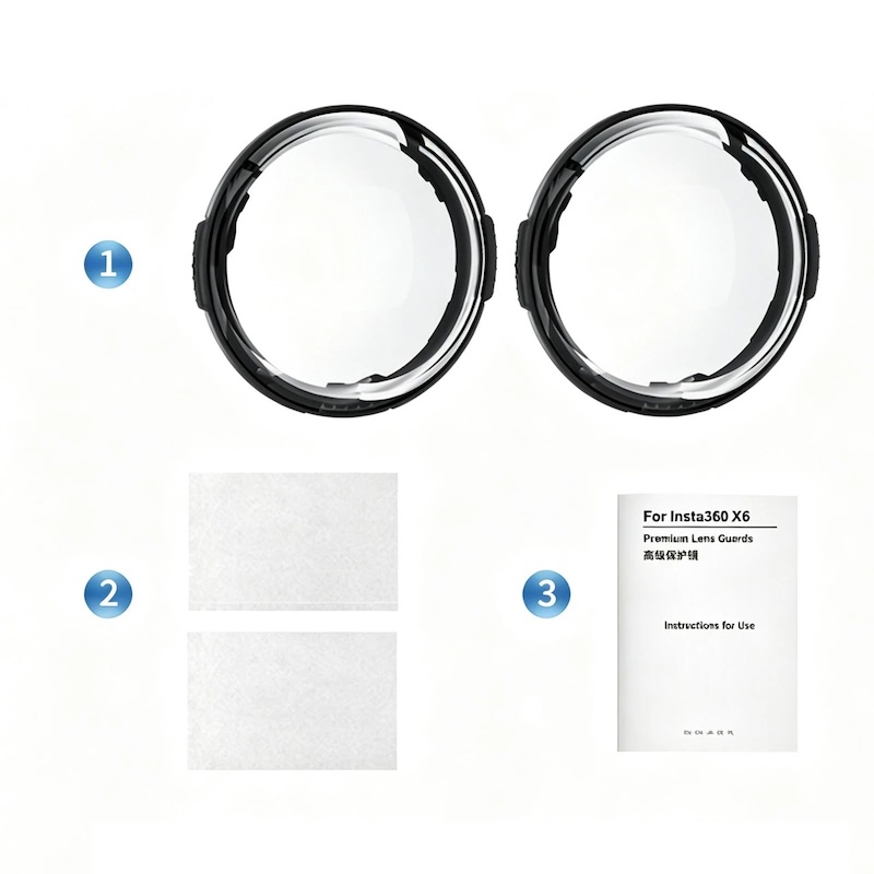 Insta360 X6 2 Tempered Glass Lens Protectors