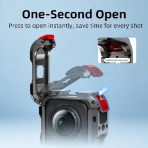 Metal protective cage for the Insta360 X6 4 lens