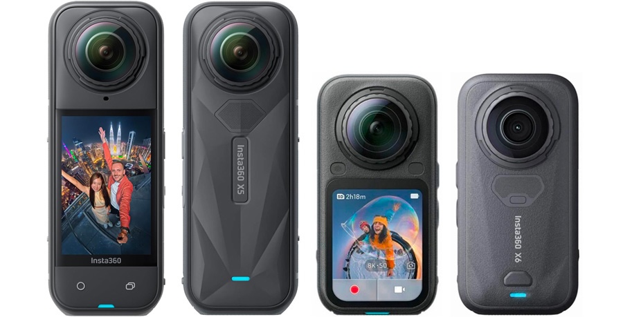 insta360 x6 vs x5: diseño