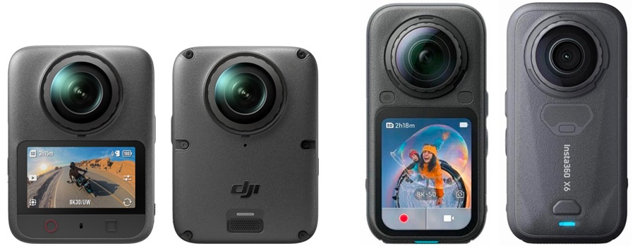dji osmo 360 ii vs insta360 x6 design